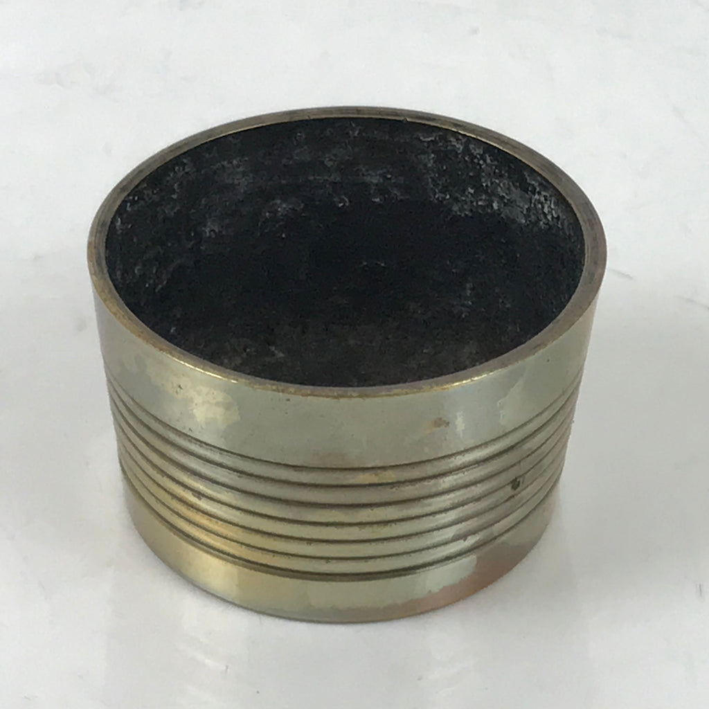Japanese Buddhist Altar Fitting Brass Incense Burner Vtg Koro Cup Gold BA570