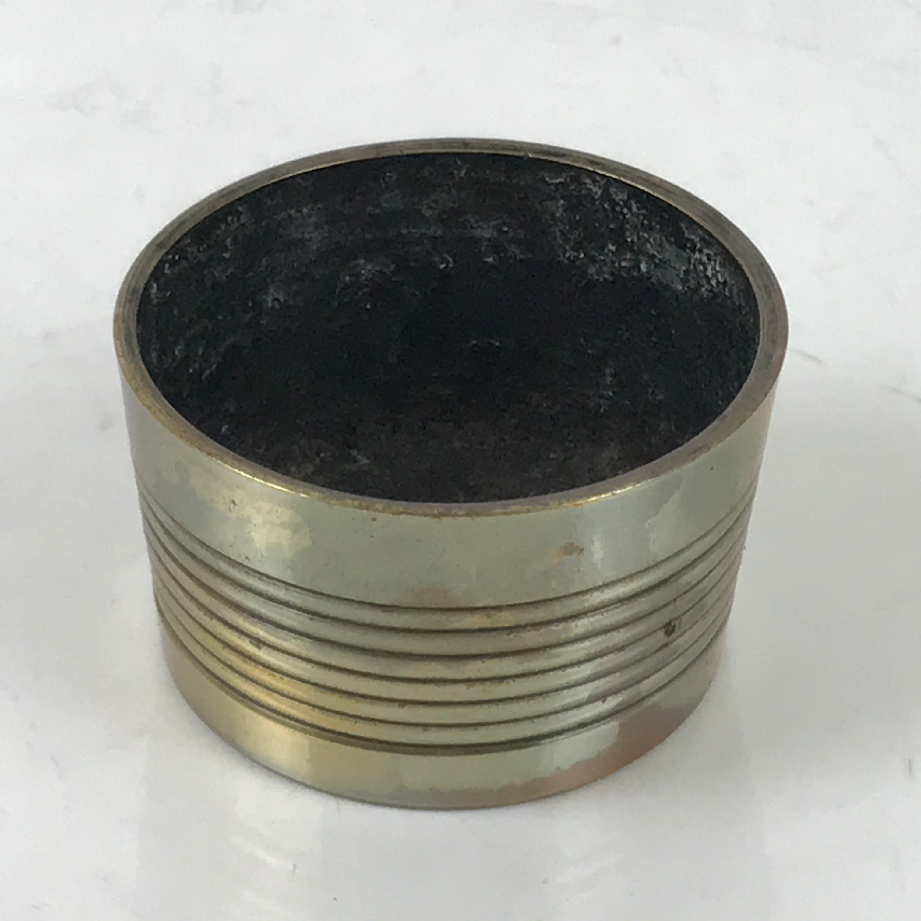 Japanese Buddhist Altar Fitting Brass Incense Burner Vtg Koro Cup Gold BA570
