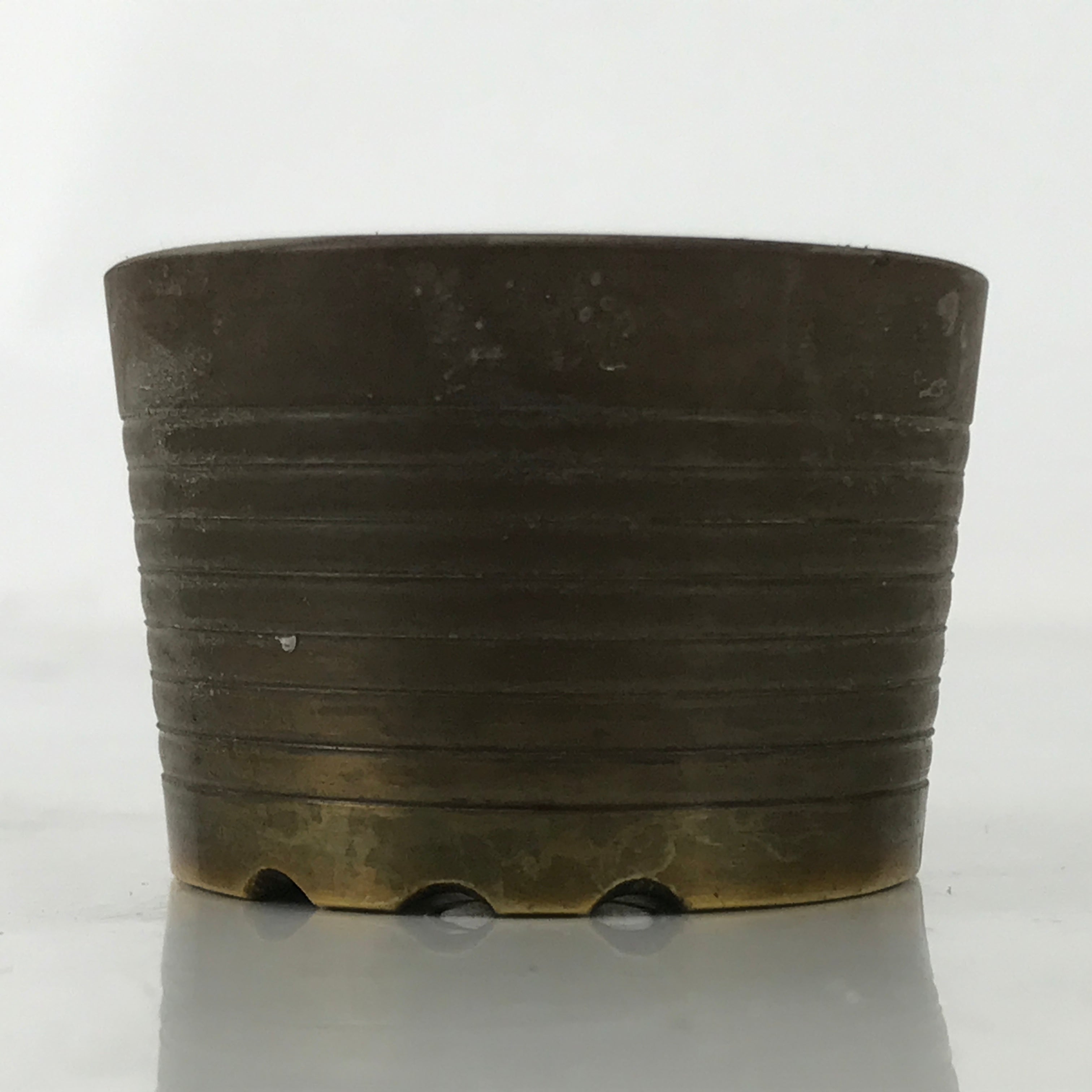 Japanese Buddhist Altar Fitting Brass Incense Burner Vtg Koro Cup Gold BA571