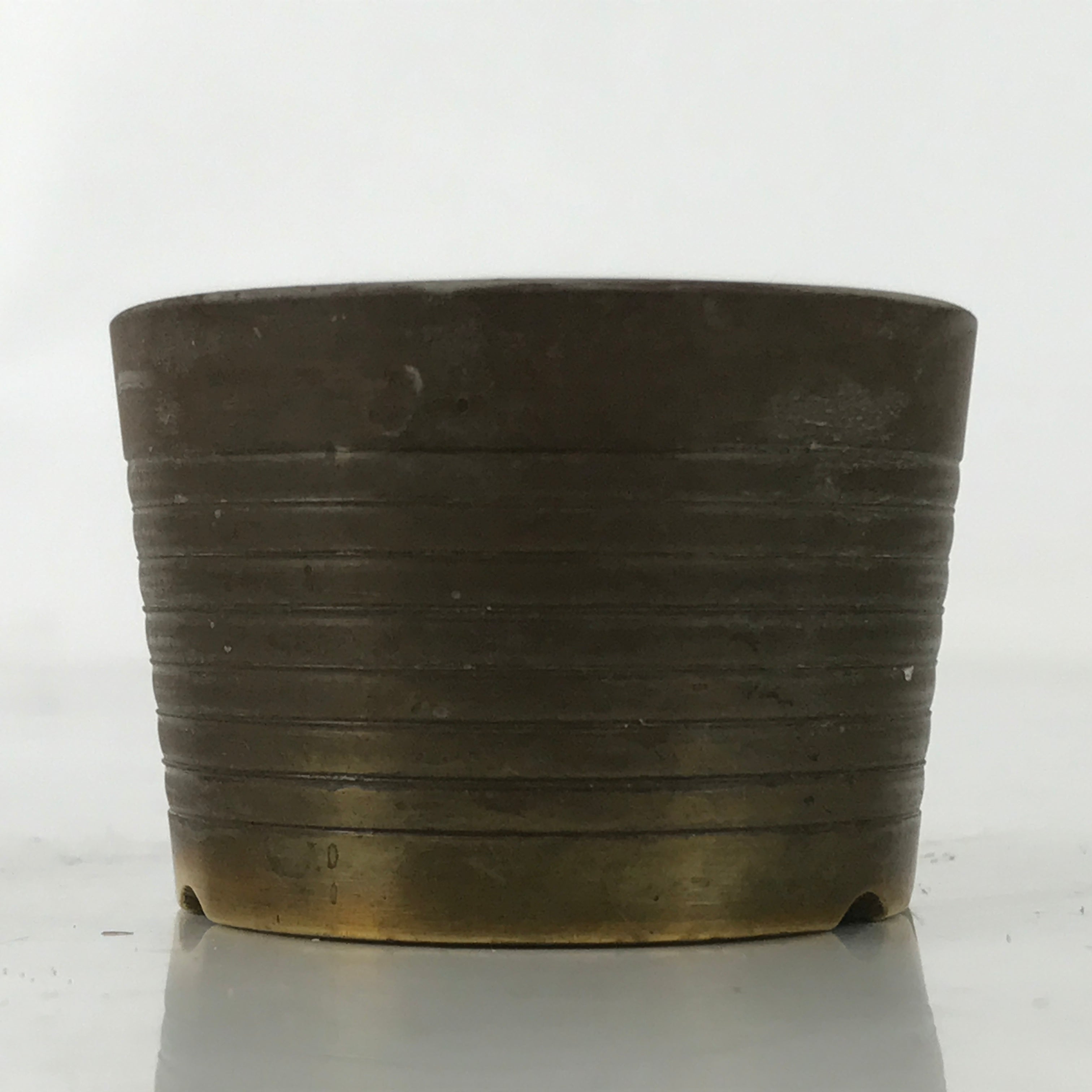 Japanese Buddhist Altar Fitting Brass Incense Burner Vtg Koro Cup Gold BA571