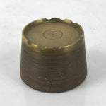 Japanese Buddhist Altar Fitting Brass Incense Burner Vtg Koro Cup Gold BA571