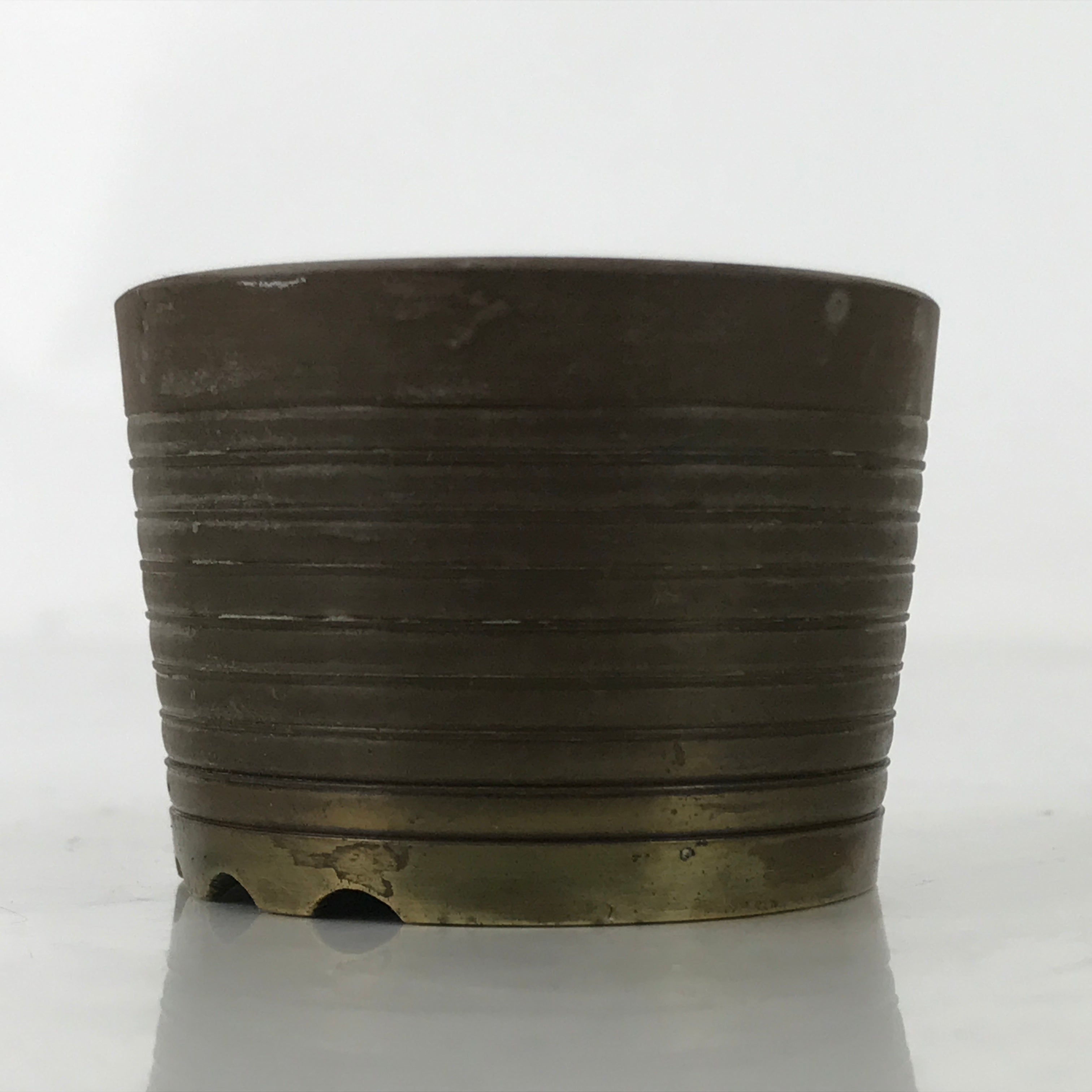 Japanese Buddhist Altar Fitting Brass Incense Burner Vtg Koro Cup Gold BA572