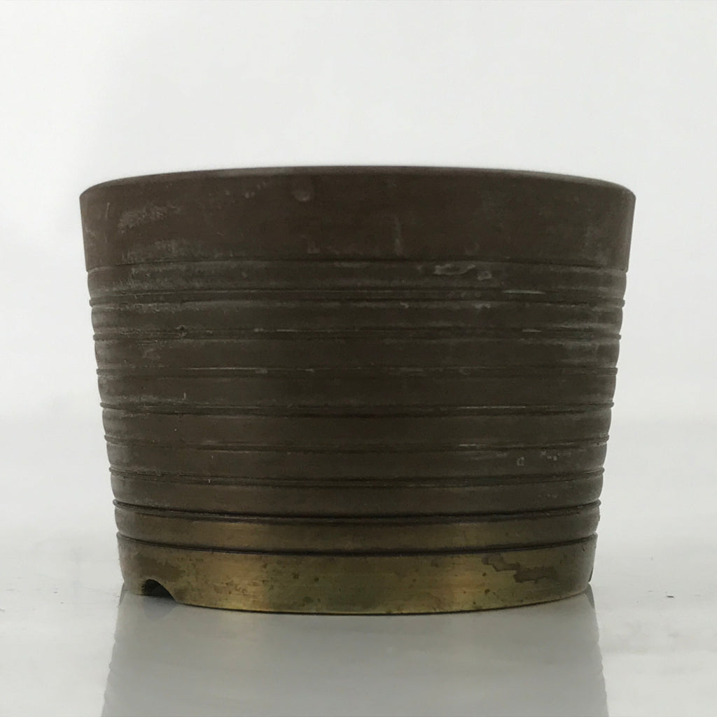 Japanese Buddhist Altar Fitting Brass Incense Burner Vtg Koro Cup Gold BA572