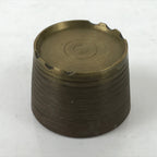 Japanese Buddhist Altar Fitting Brass Incense Burner Vtg Koro Cup Gold BA572