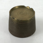 Japanese Buddhist Altar Fitting Brass Incense Burner Vtg Koro Cup Gold BA572
