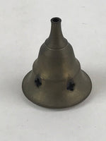 Japanese Buddhist Altar Fitting Brass Incense Burner Vtg Koro Gold Cone BA37