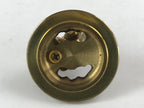 Japanese Buddhist Altar Fitting Brass Incense Burner Vtg Koro Gold Shisa BA38