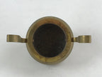 Japanese Buddhist Altar Fitting Brass Incense Burner Vtg Koro Gold Shisa BA38