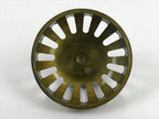 Japanese Buddhist Altar Fitting Brass Incense Burner Vtg Koro Lid Gold BA324