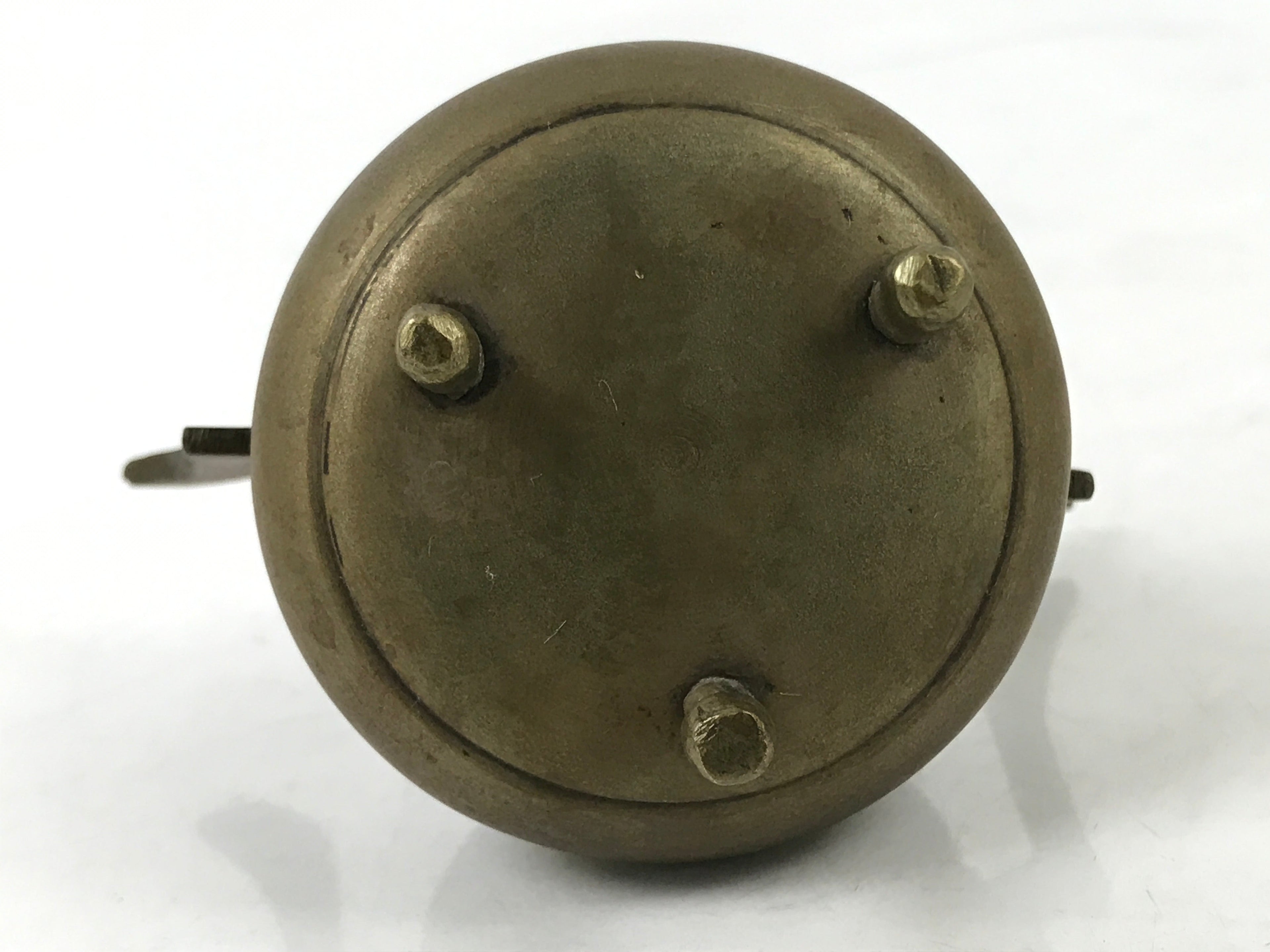 Japanese Buddhist Altar Fitting Brass Incense Burner Vtg Koro Simple Brown BA530