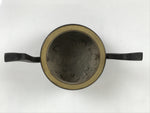 Japanese Buddhist Altar Fitting Brass Lidded Incense Burner Vtg Koro Brown BA868