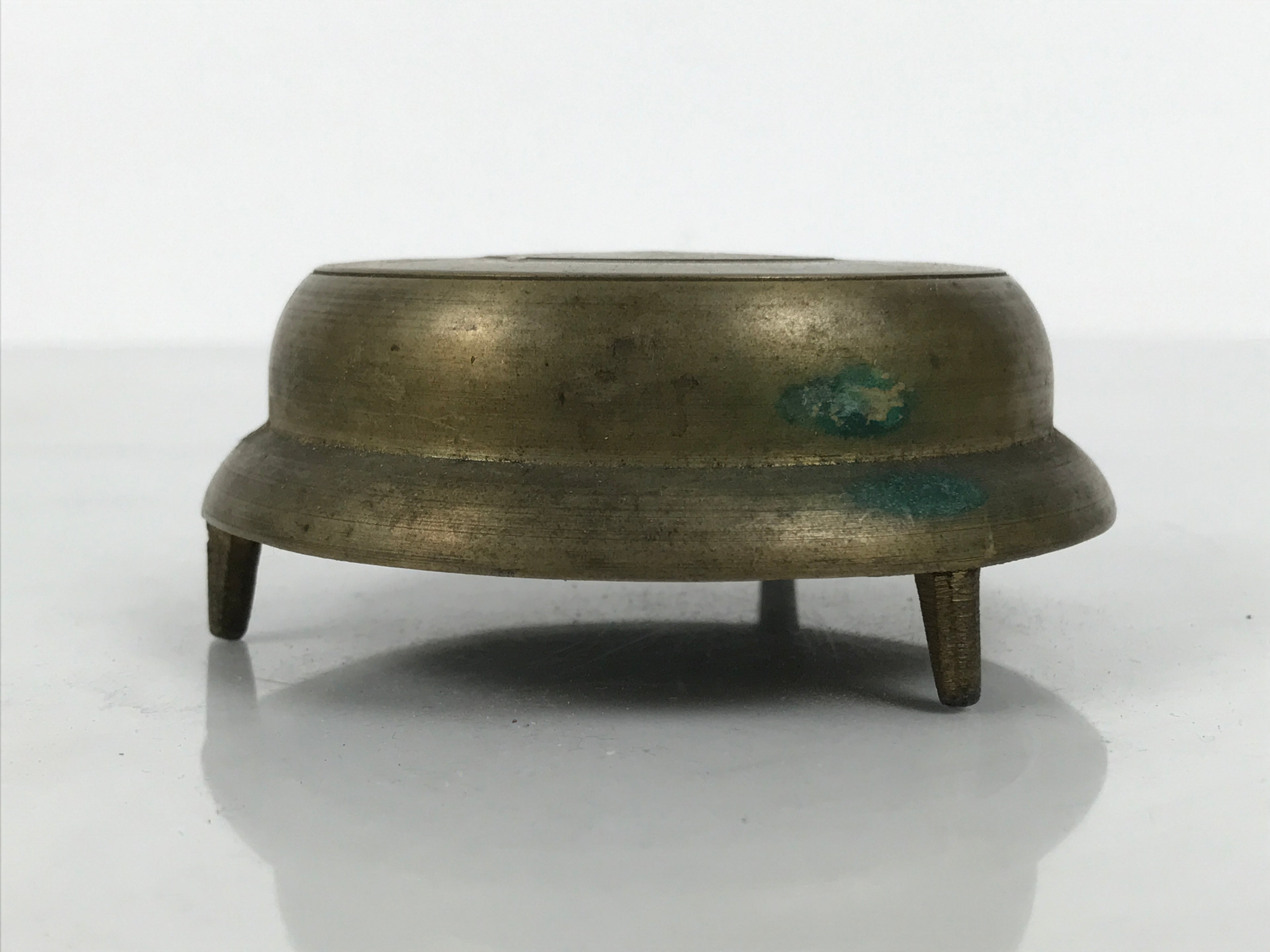 Japanese Buddhist Altar Fitting Brass Metal Bell Vtg Shogo Instrument Gold BA900