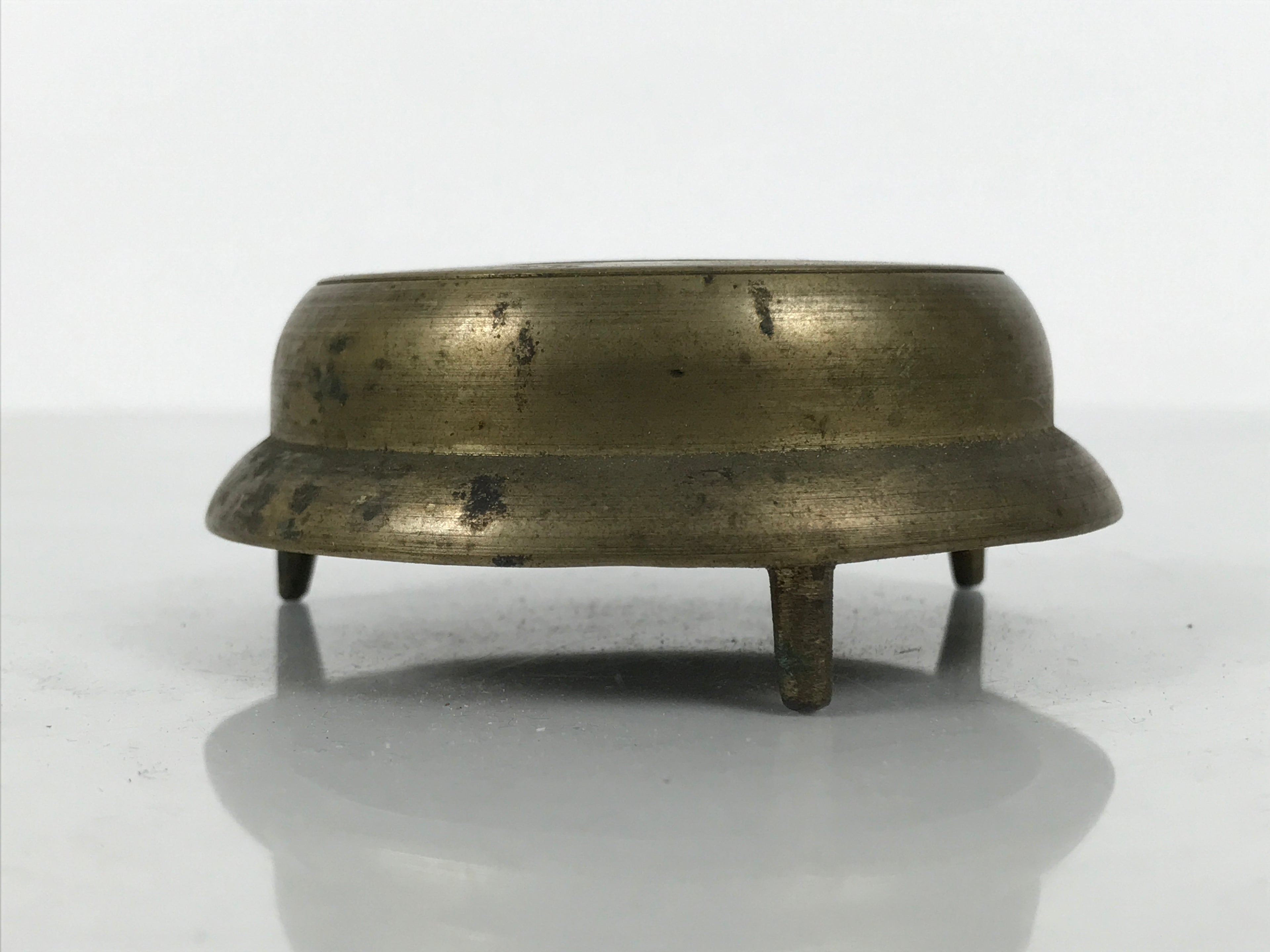 Japanese Buddhist Altar Fitting Brass Metal Bell Vtg Shogo Instrument Gold BA900
