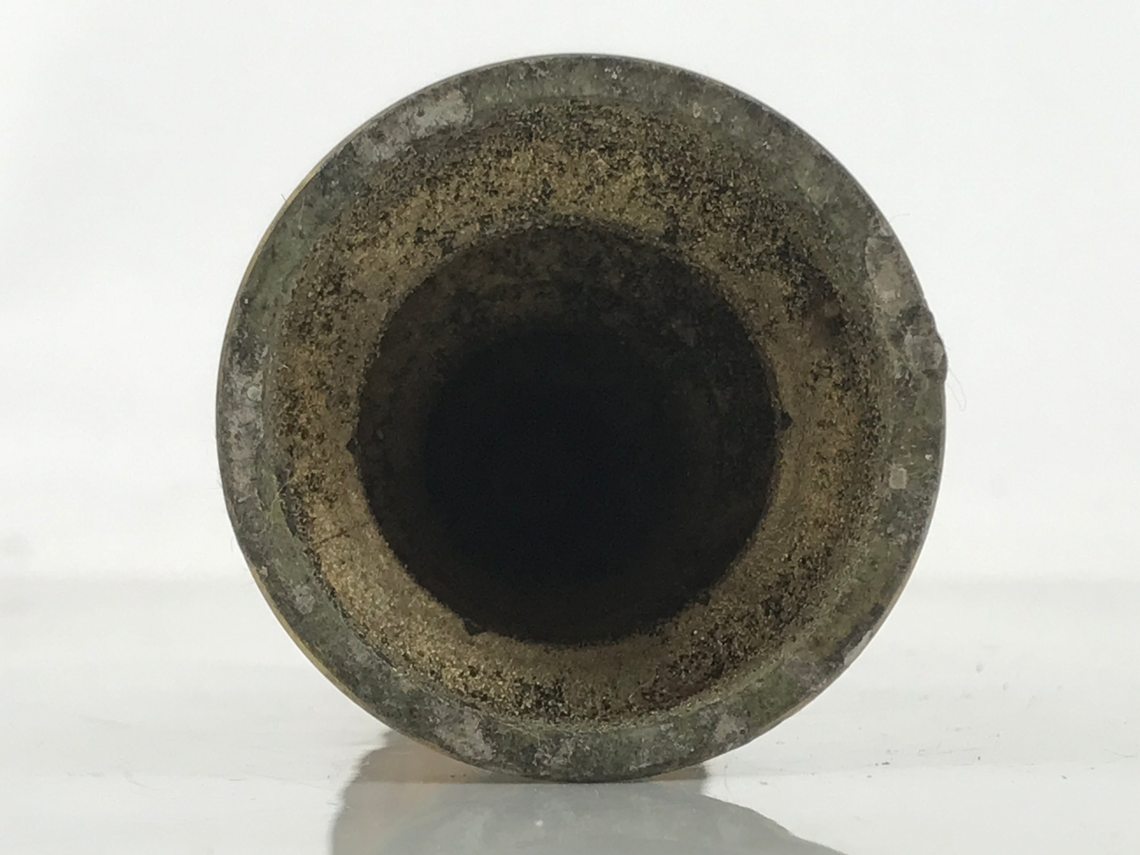 Japanese Buddhist Altar Fitting Brass Metal Candle Stand Vtg Shokudai Gold BA660