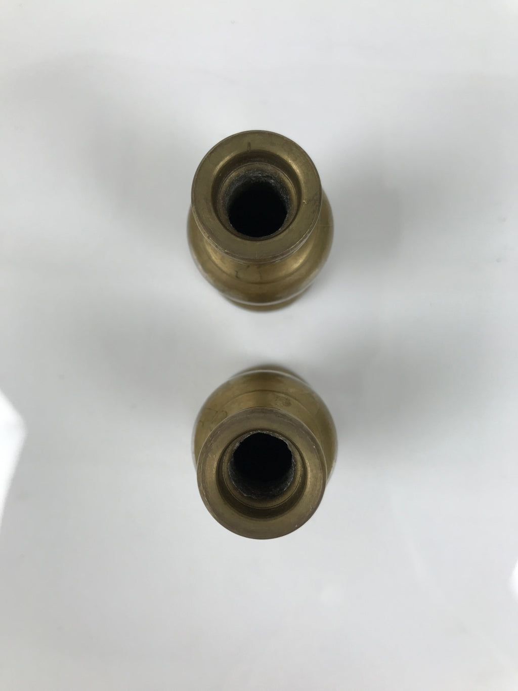 Japanese Buddhist Altar Fitting Brass Metal Flower Vase Hanatate Gold 2pc BA758