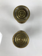 Japanese Buddhist Altar Fitting Brass Metal Flower Vase Hanatate Gold 2pc BA758
