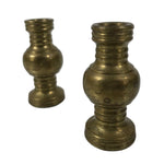 Japanese Buddhist Altar Fitting Brass Metal Flower Vase Hanatate Gold 2pc BA758