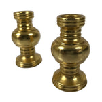 Japanese Buddhist Altar Fitting Brass Metal Flower Vase Hanatate Gold 2pc BA759