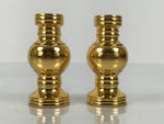 Japanese Buddhist Altar Fitting Brass Metal Flower Vase Hanatate Gold 2pc BA760