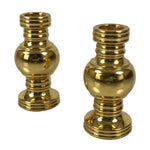 Japanese Buddhist Altar Fitting Brass Metal Flower Vase Hanatate Gold 2pc BA760