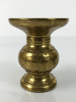 Japanese Buddhist Altar Fitting Brass Metal Flower Vase Vtg Gold Hanatate BA755
