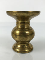 Japanese Buddhist Altar Fitting Brass Metal Flower Vase Vtg Gold Hanatate BA755