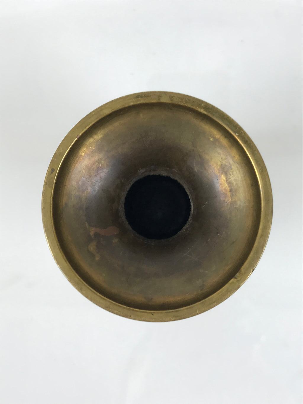 Japanese Buddhist Altar Fitting Brass Metal Flower Vase Vtg Gold Hanatate BA755