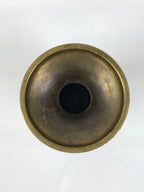 Japanese Buddhist Altar Fitting Brass Metal Flower Vase Vtg Gold Hanatate BA755