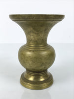Japanese Buddhist Altar Fitting Brass Metal Flower Vase Vtg Gold Hanatate BA756