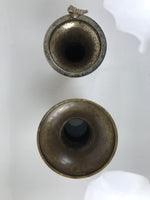 Japanese Buddhist Altar Fitting Brass Metal Flower Vase Vtg Gold Hanatate BA791