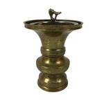 Japanese Buddhist Altar Fitting Brass Metal Flower Vase Vtg Gold Hanatate BA791