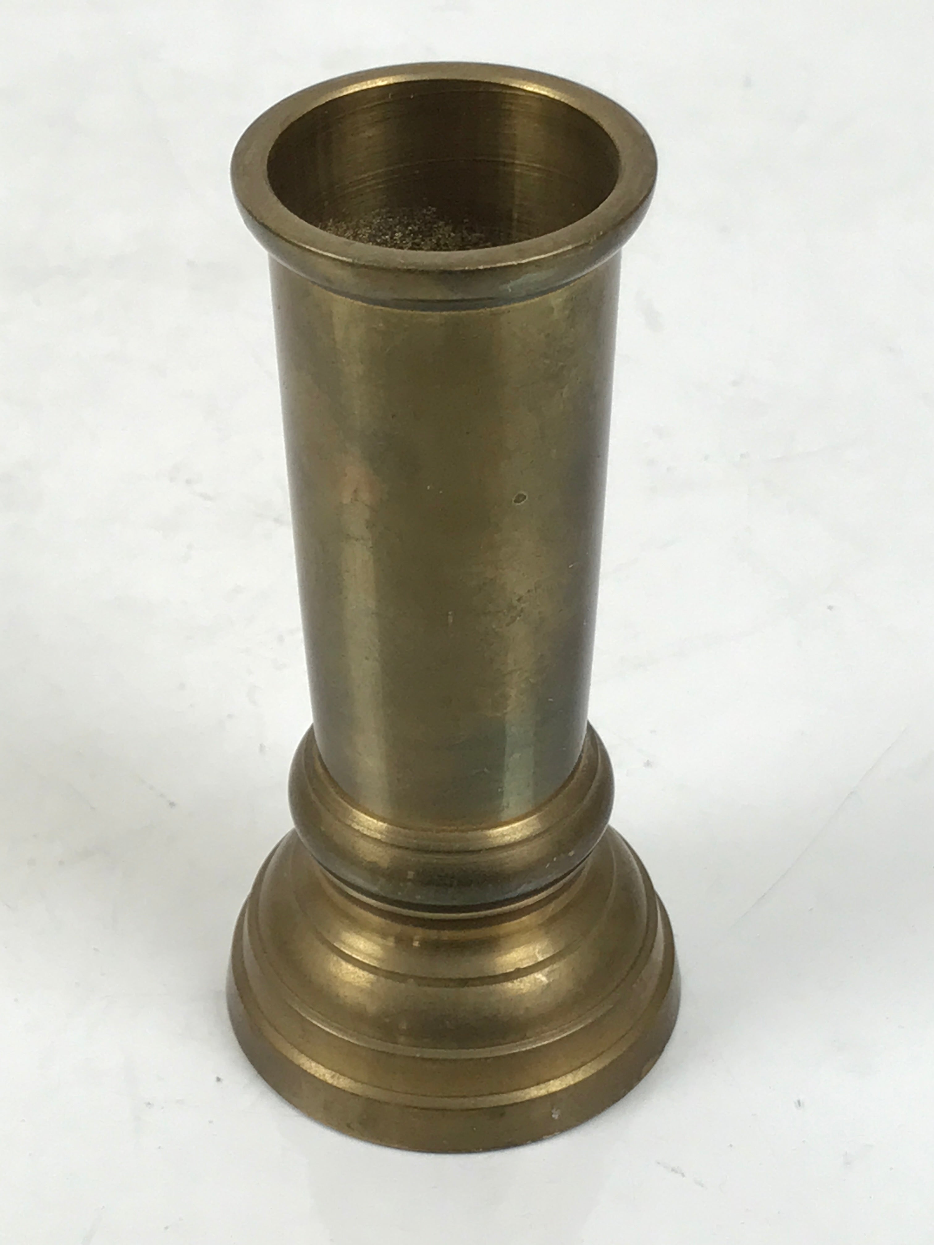 Japanese Buddhist Altar Fitting Brass Metal Incense Holder Vtg Senkousashi BA730