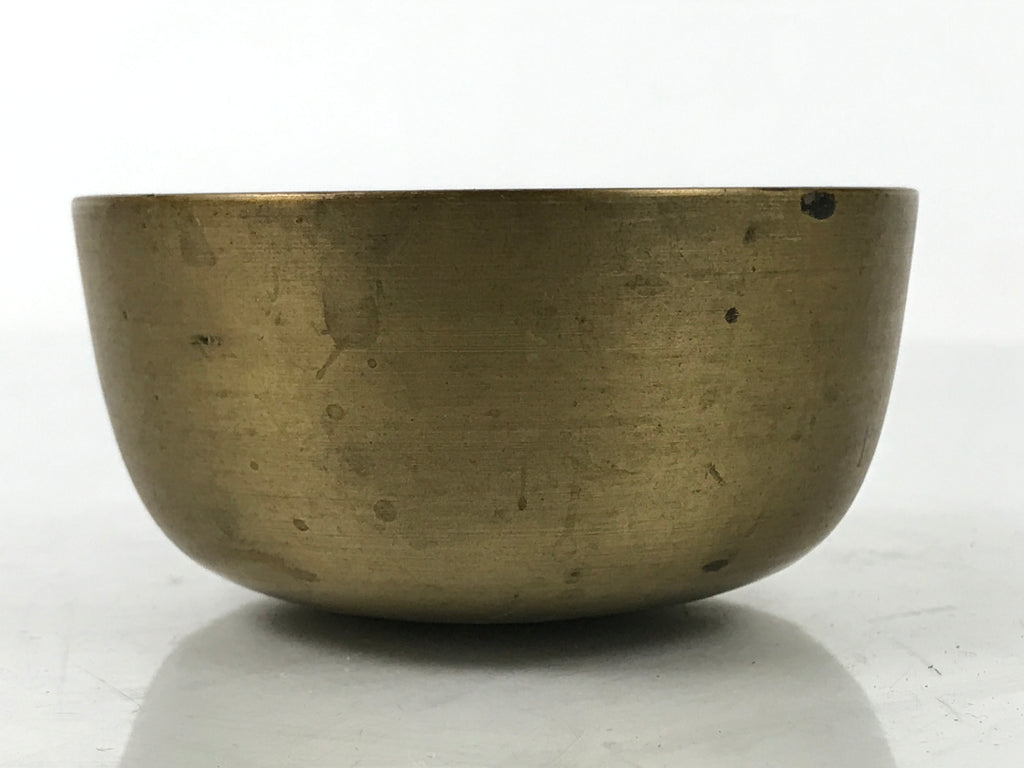 Japanese Buddhist Altar Fitting Brass Metal Orin Bell Singing Bowl Butsugu BA587