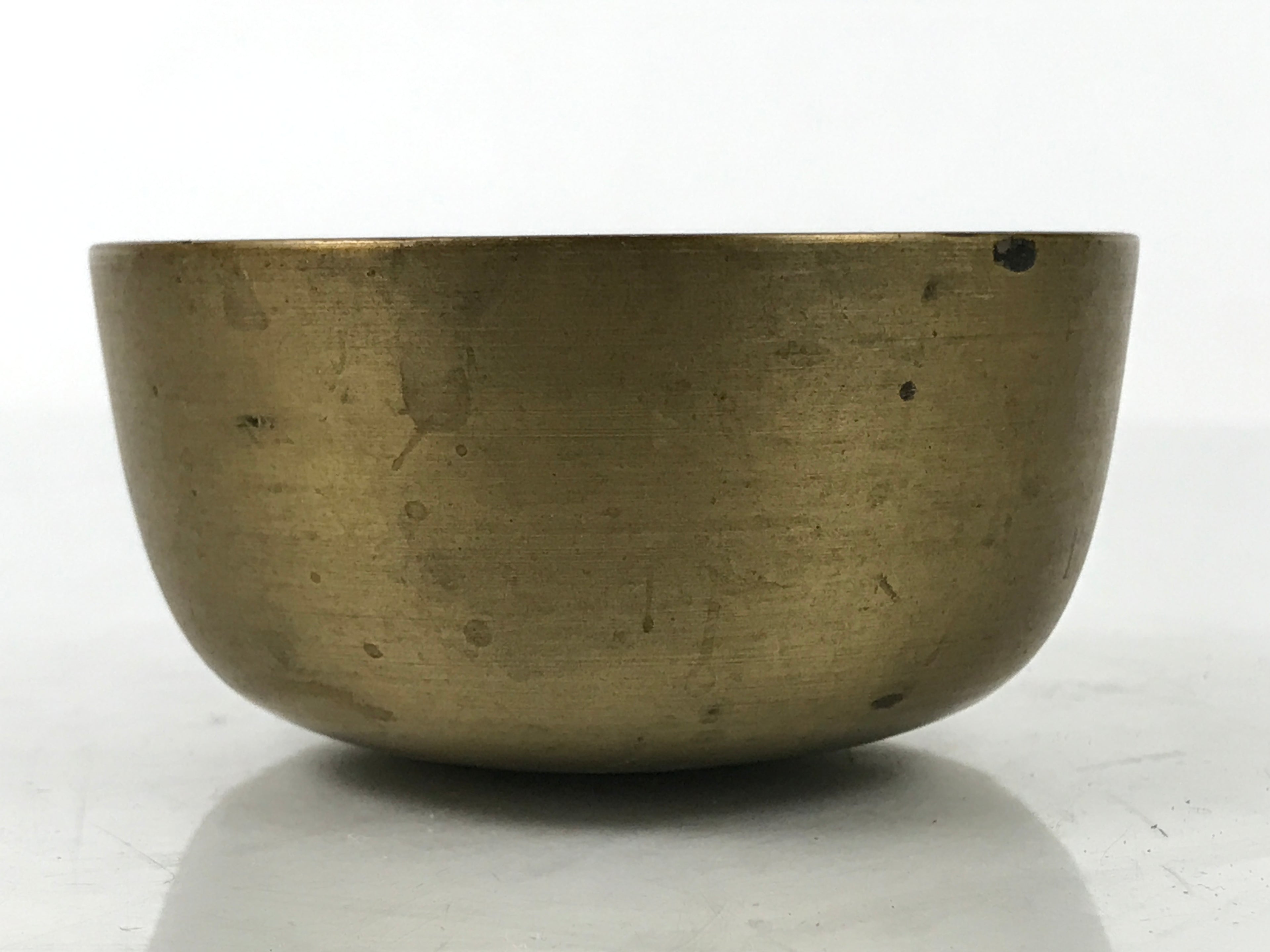 Japanese Buddhist Altar Fitting Brass Metal Orin Bell Singing Bowl Butsugu BA587