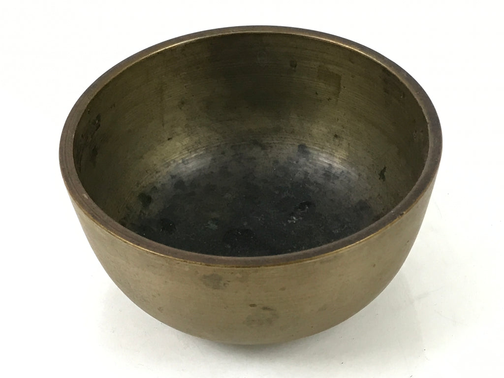 Japanese Buddhist Altar Fitting Brass Metal Orin Bell Singing Bowl Butsugu BA587