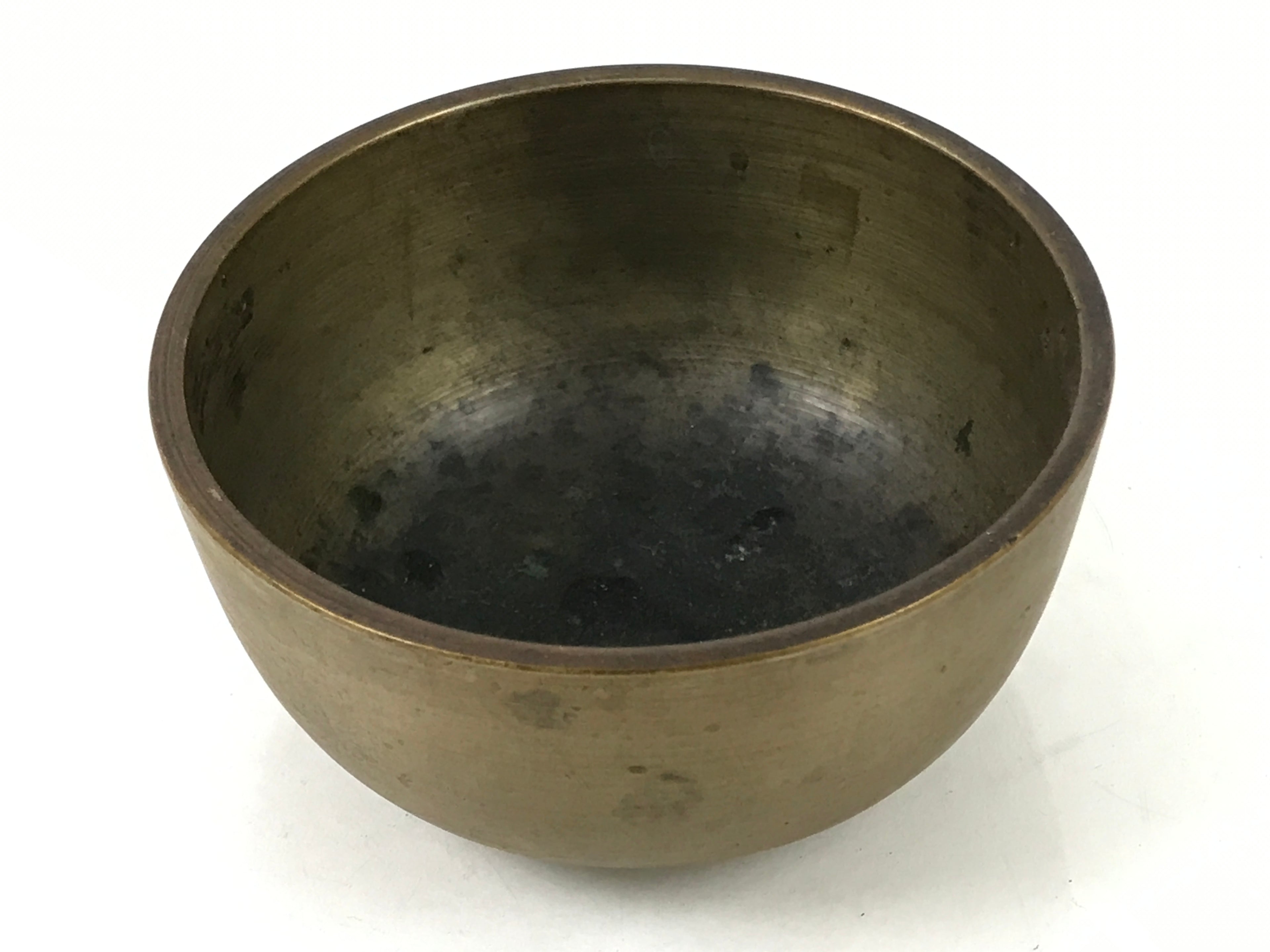 Japanese Buddhist Altar Fitting Brass Metal Orin Bell Singing Bowl Butsugu BA587