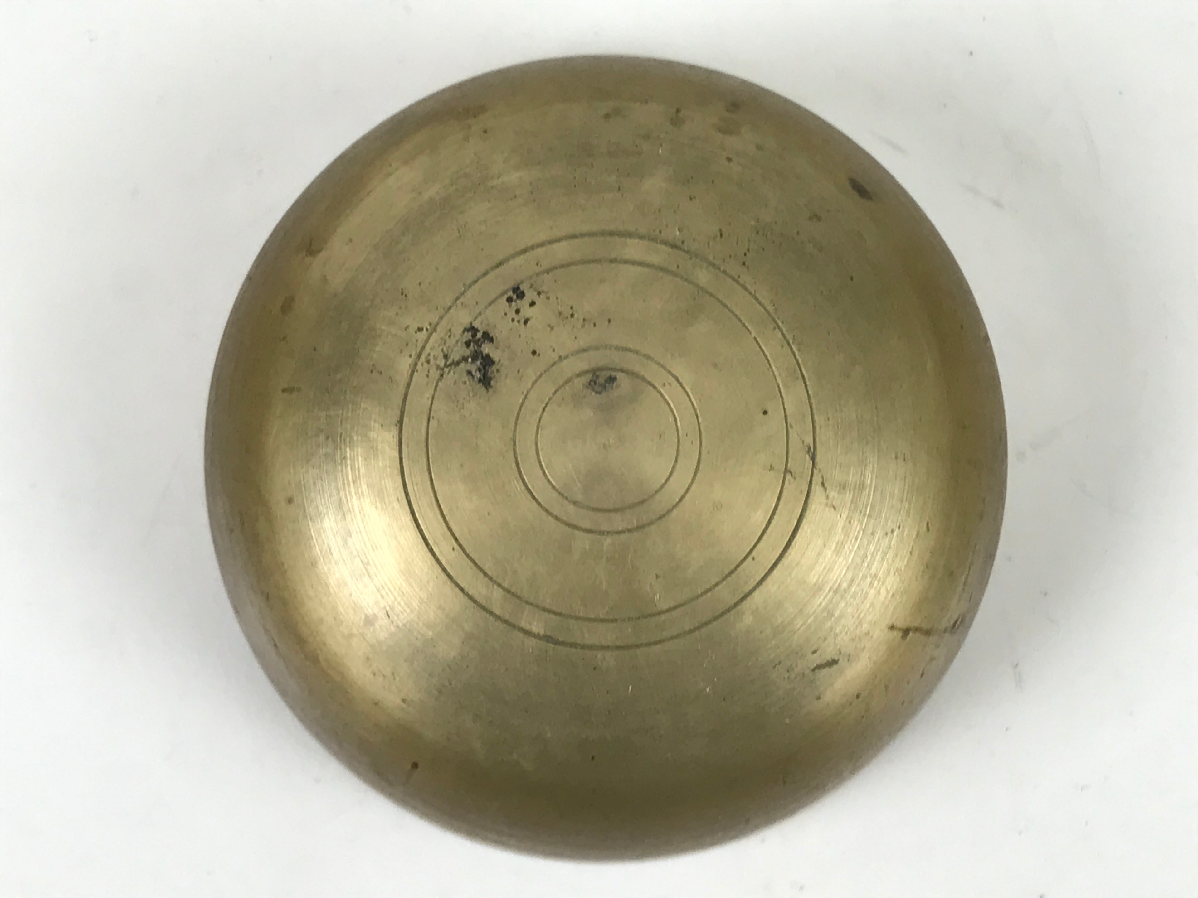 Japanese Buddhist Altar Fitting Brass Metal Orin Bell Singing Bowl Butsugu BA587