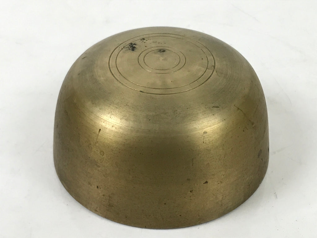 Japanese Buddhist Altar Fitting Brass Metal Orin Bell Singing Bowl Butsugu BA587