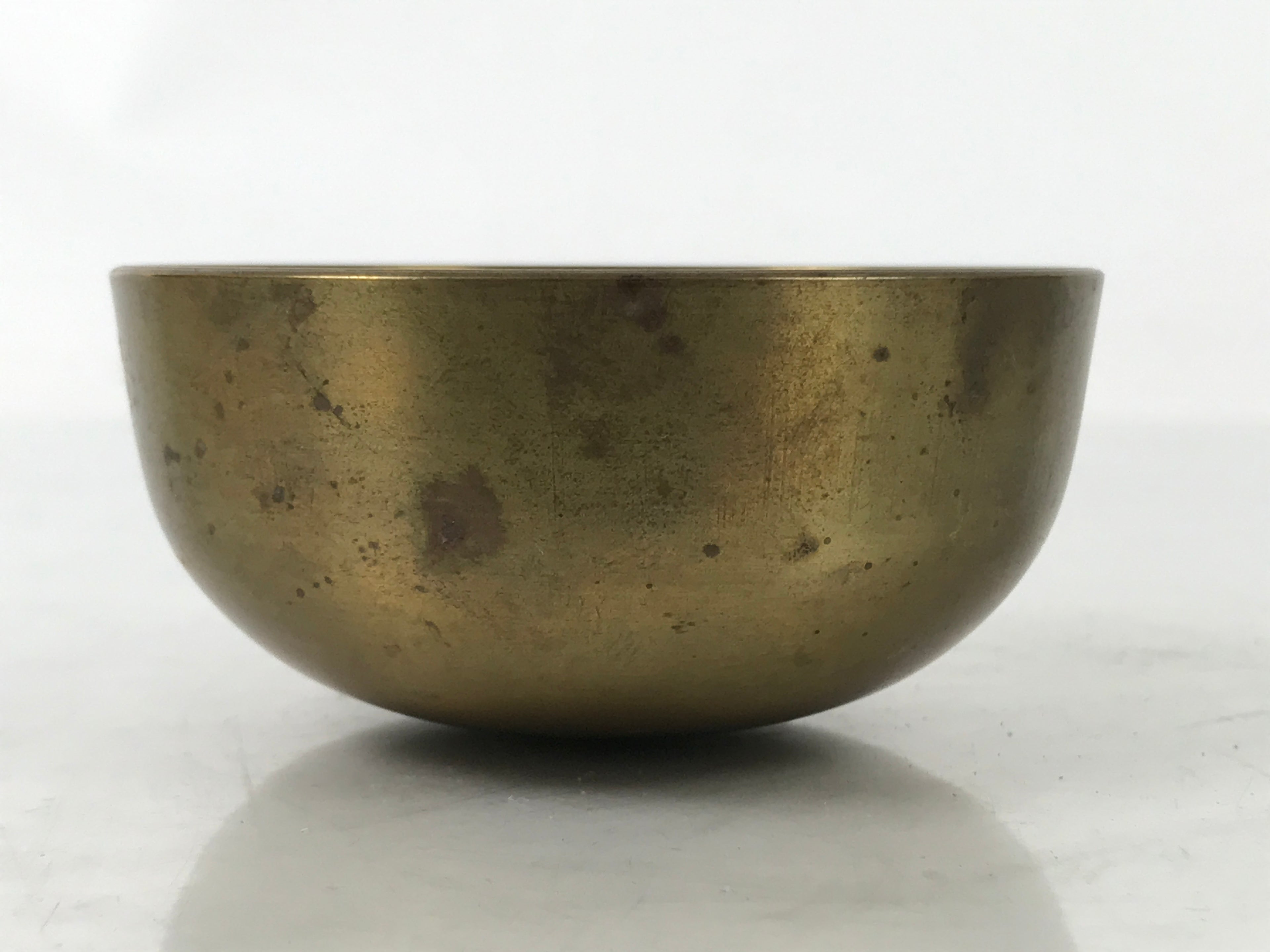 Japanese Buddhist Altar Fitting Brass Metal Orin Bell Singing Bowl Butsugu BA588