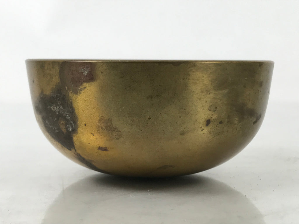 Japanese Buddhist Altar Fitting Brass Metal Orin Bell Singing Bowl Butsugu BA588
