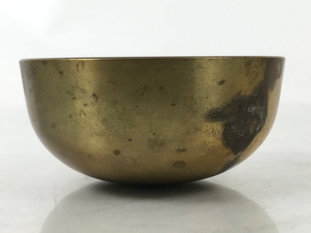 Japanese Buddhist Altar Fitting Brass Metal Orin Bell Singing Bowl Butsugu BA588