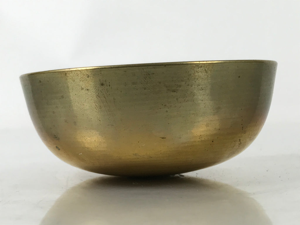 Japanese Buddhist Altar Fitting Brass Metal Orin Bell Singing Bowl Butsugu BA589