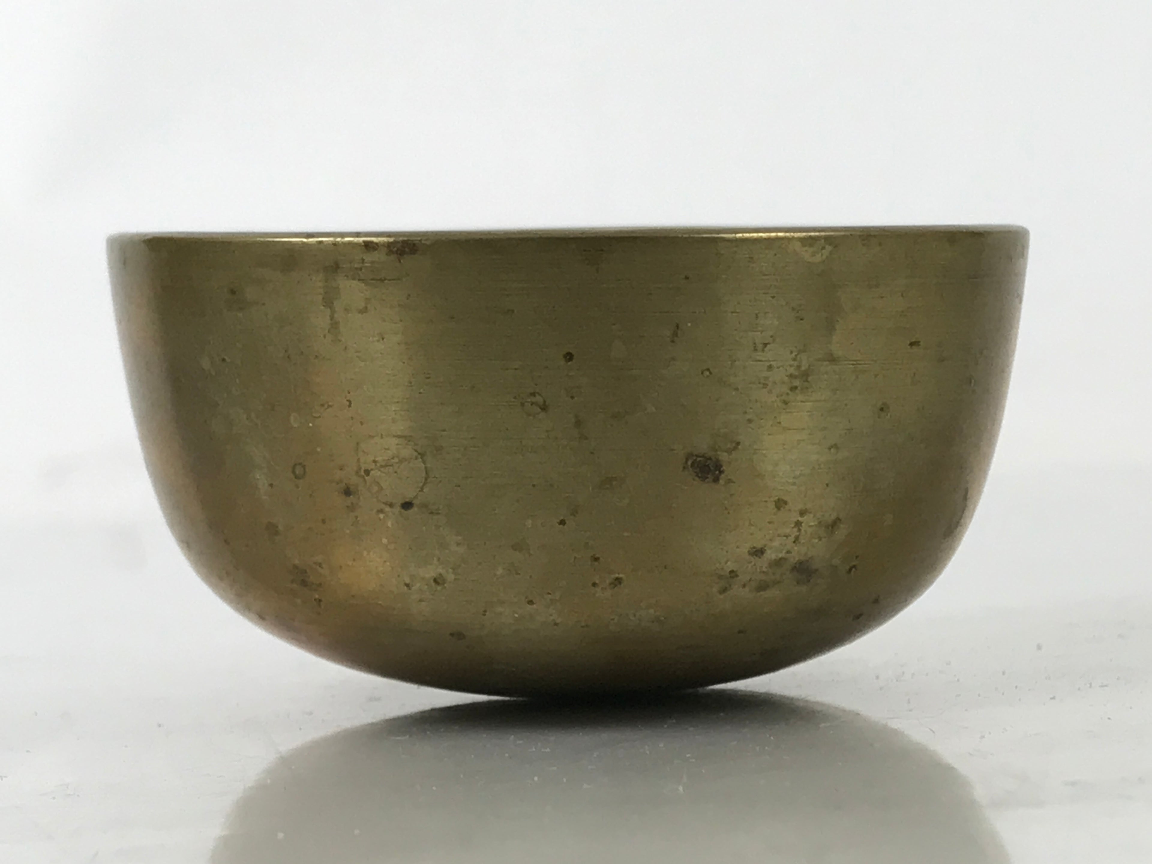 Japanese Buddhist Altar Fitting Brass Metal Orin Bell Singing Bowl Butsugu BA593