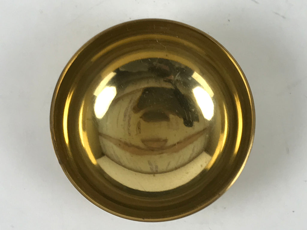 Japanese Buddhist Altar Fitting Brass Metal Orin Bell Singing Bowl Butsugu BA594