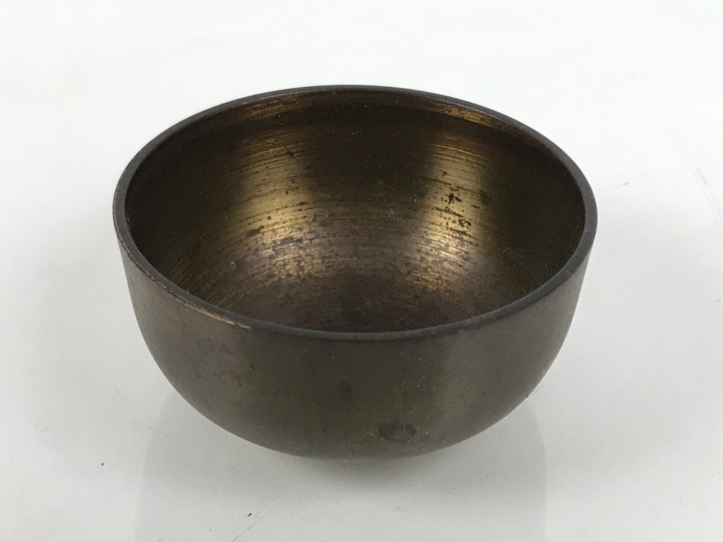 Japanese Buddhist Altar Fitting Brass Metal Orin Bell Singing Bowl Butsugu BA907