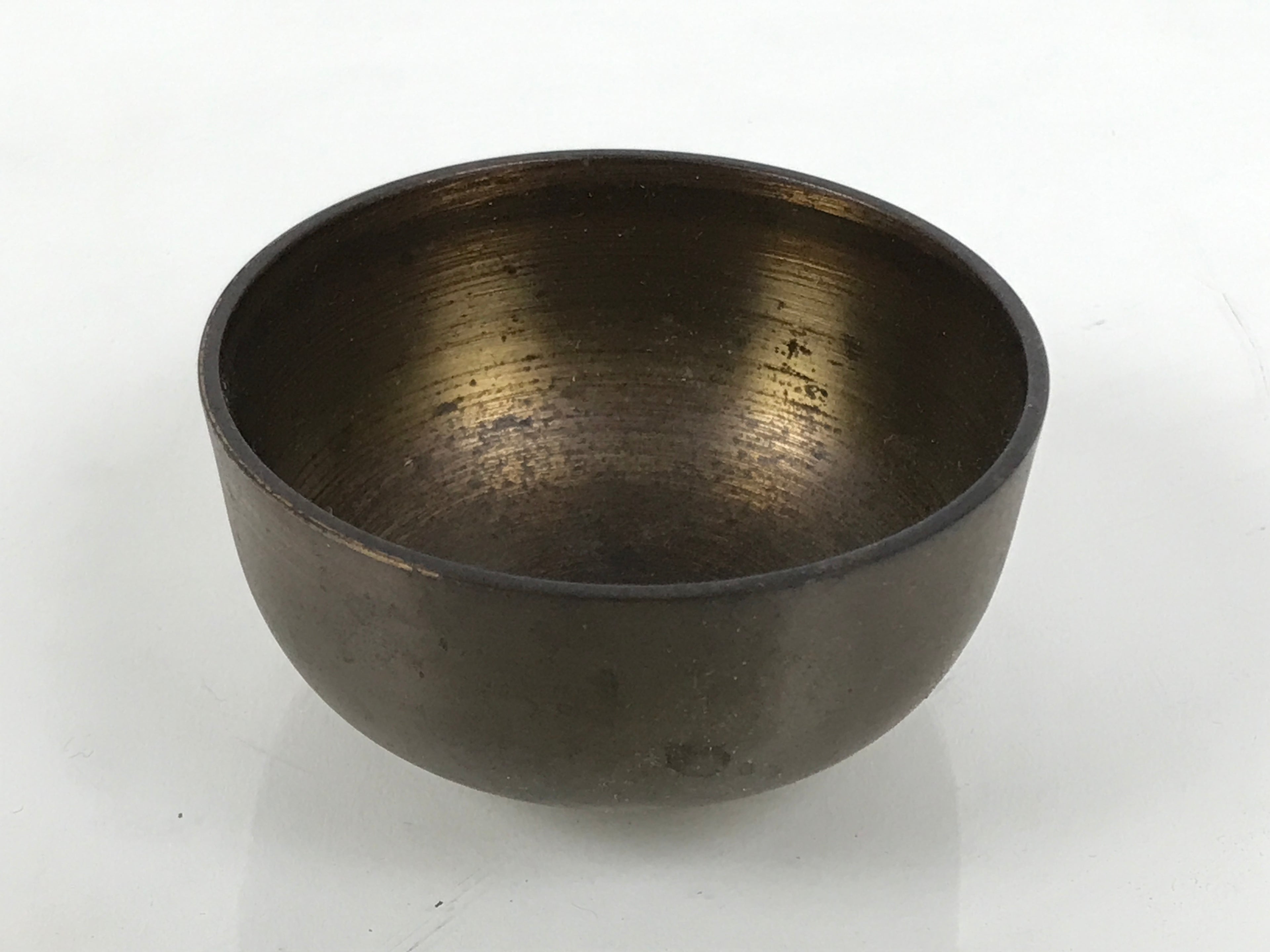 Japanese Buddhist Altar Fitting Brass Metal Orin Bell Singing Bowl Butsugu BA907
