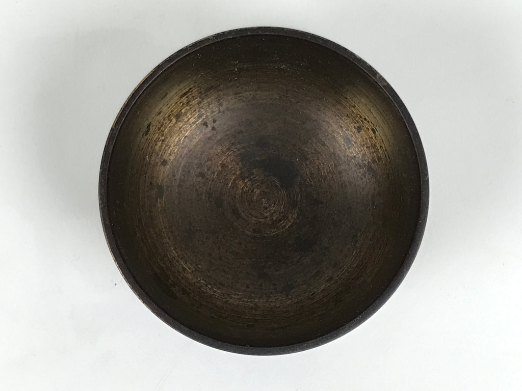 Japanese Buddhist Altar Fitting Brass Metal Orin Bell Singing Bowl Butsugu BA907