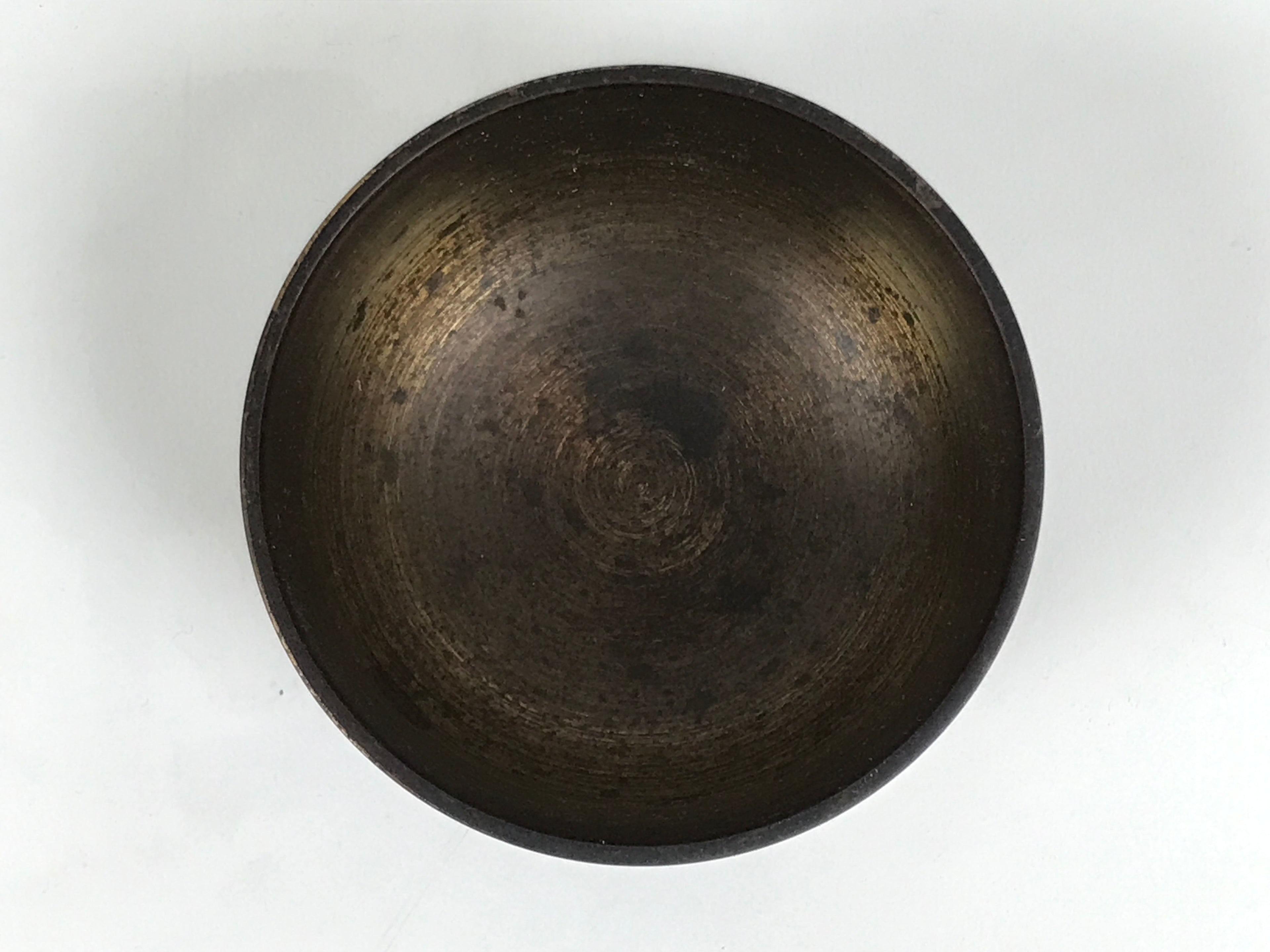 Japanese Buddhist Altar Fitting Brass Metal Orin Bell Singing Bowl Butsugu BA907
