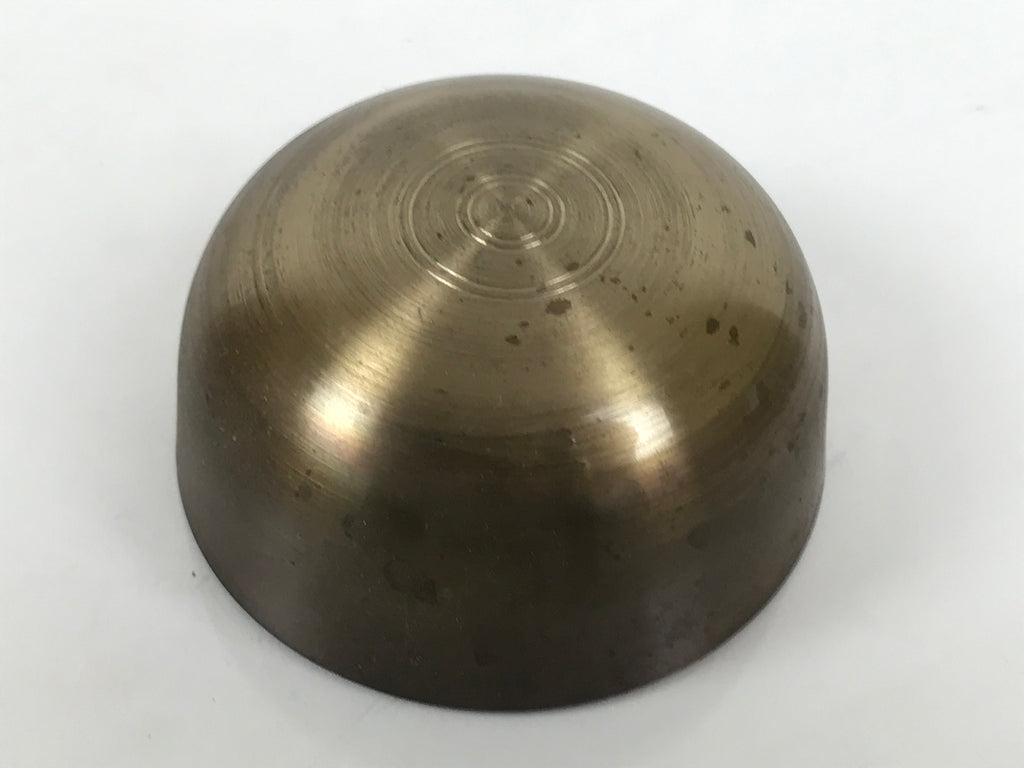 Japanese Buddhist Altar Fitting Brass Metal Orin Bell Singing Bowl Butsugu BA907