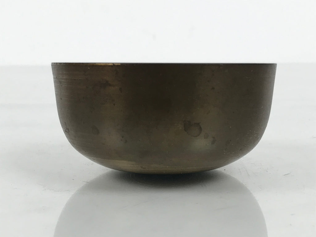 Japanese Buddhist Altar Fitting Brass Metal Orin Bell Singing Bowl Butsugu BA907
